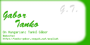 gabor tanko business card