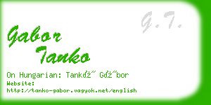 gabor tanko business card